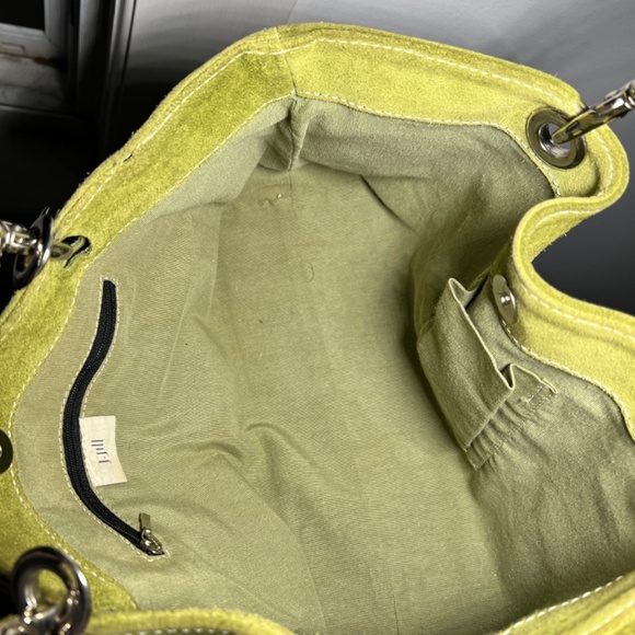 J Jill Green Suede Leather Shoulder Bag - Picture 4 of 4